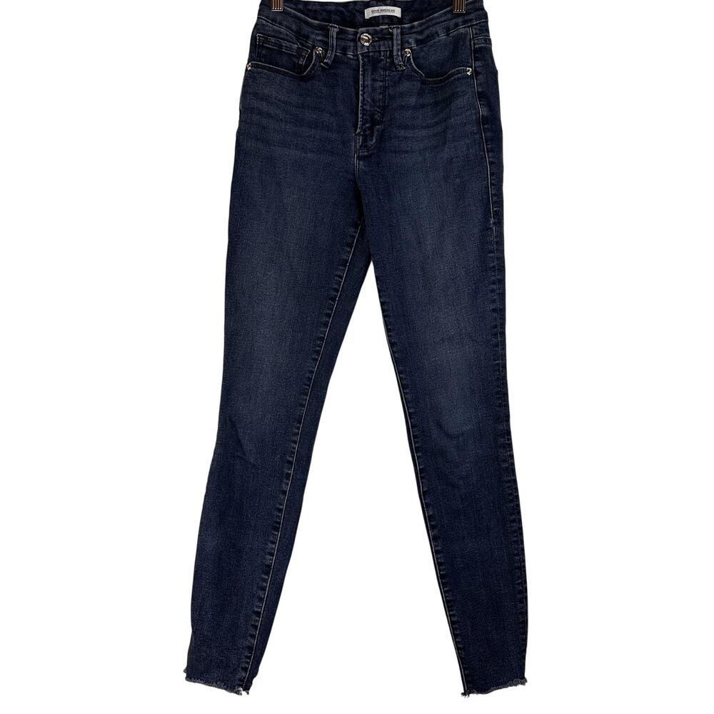 Good American Good Legs Raw Hem Jeans Size 2 / 26